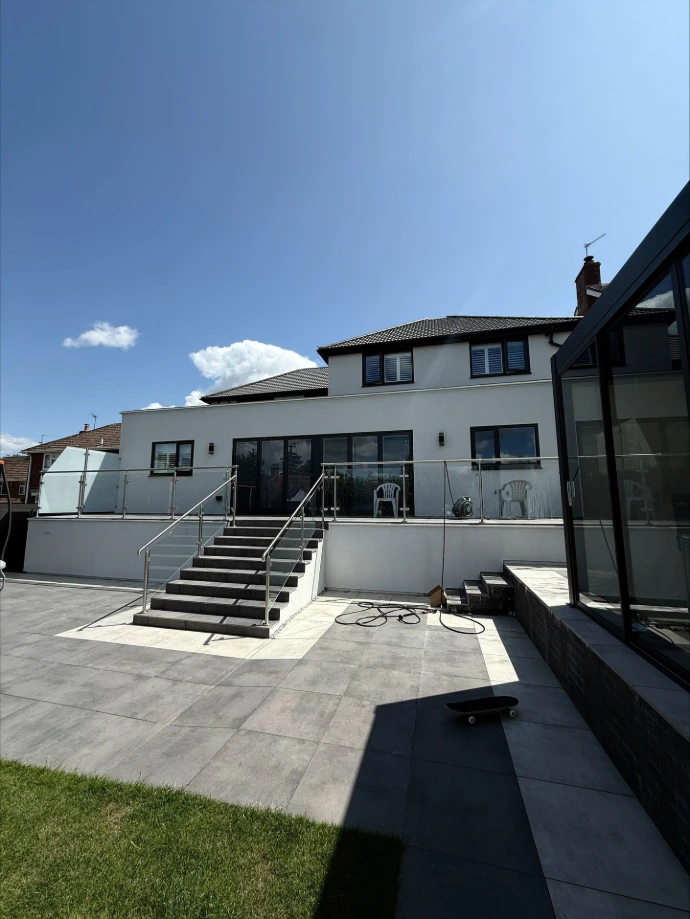 modern rear extension to residential property in Cardiff, South Wales